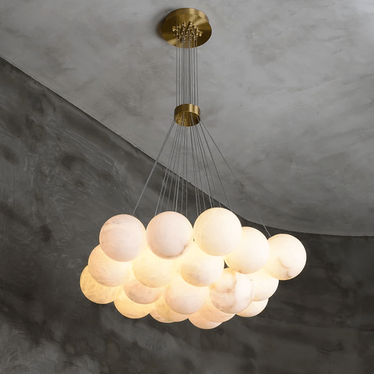 Alabaster Balls Chandelier