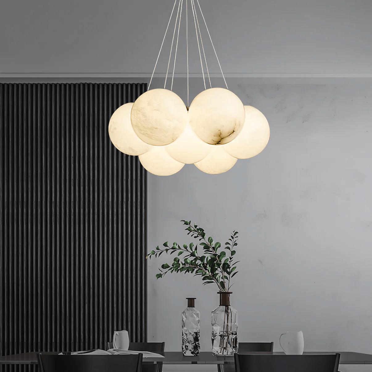 Alabaster Balls Chandelier