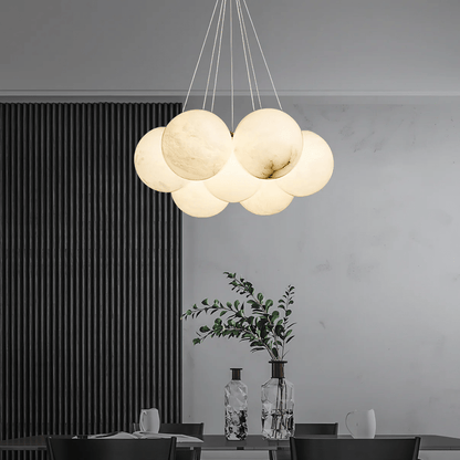 Alabaster Balls Chandelier