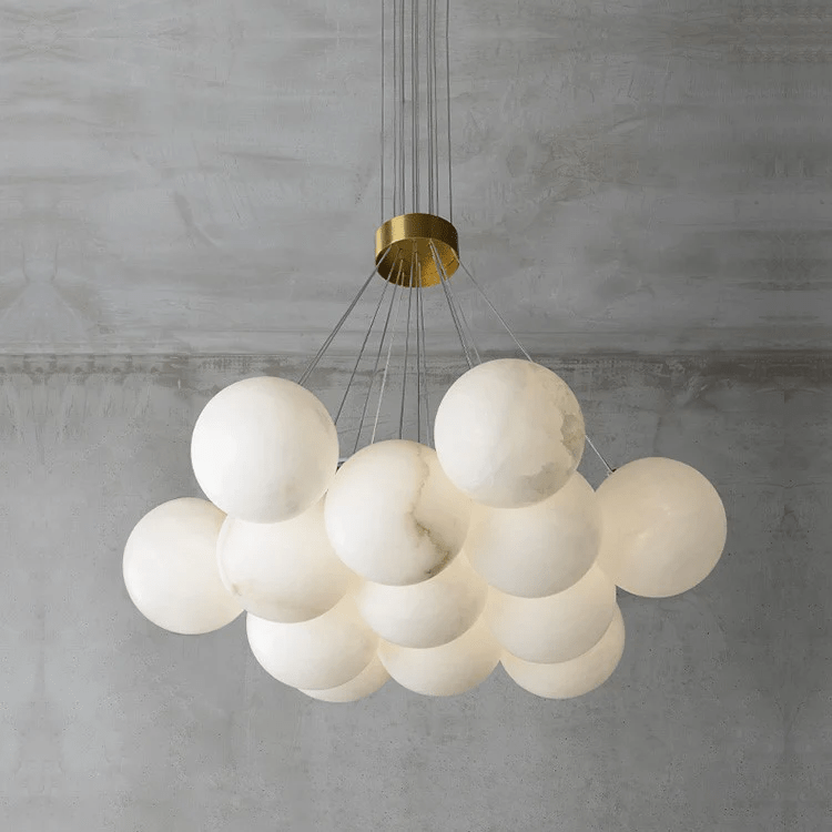 Alabaster Balls Chandelier