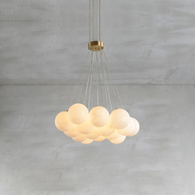 Alabaster Balls Chandelier
