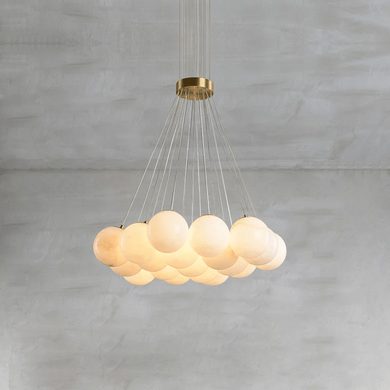 Alabaster Balls Chandelier