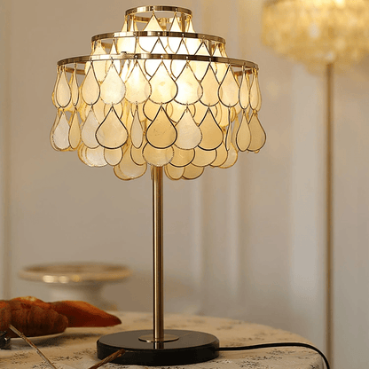 Teardrops Shell Table Lamp