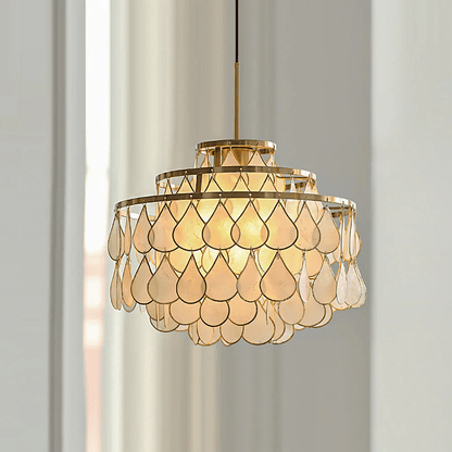 Teardrops Shell Chandelier
