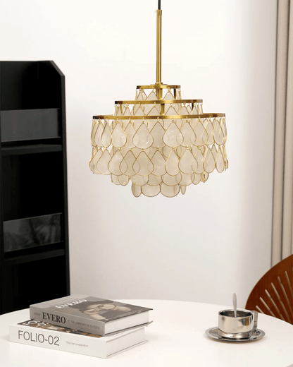 Teardrops Shell Chandelier