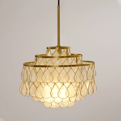 Teardrops Shell Chandelier