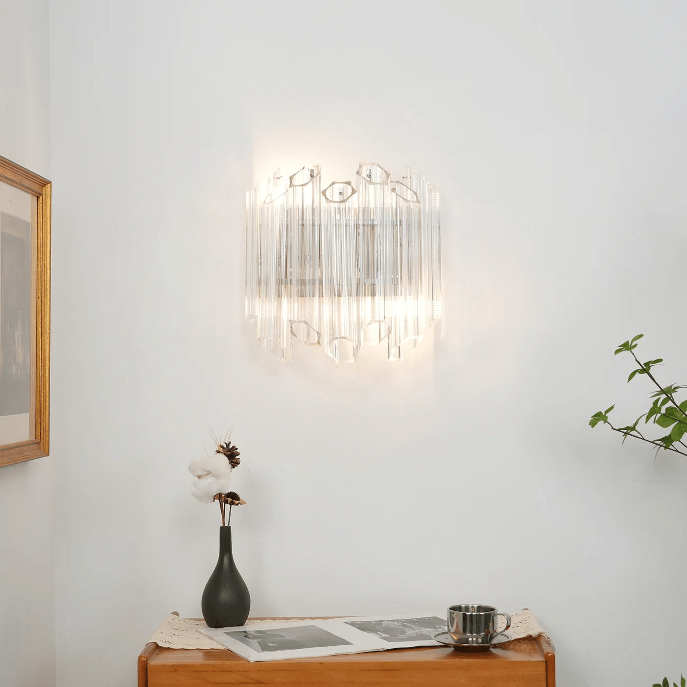 Clear Palermo Murano Wall Lamp