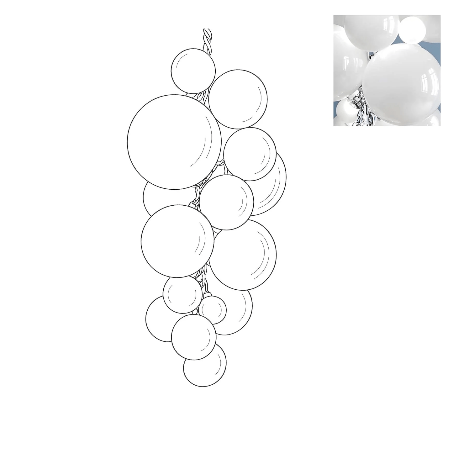 Velymo Grapetta Chandelier