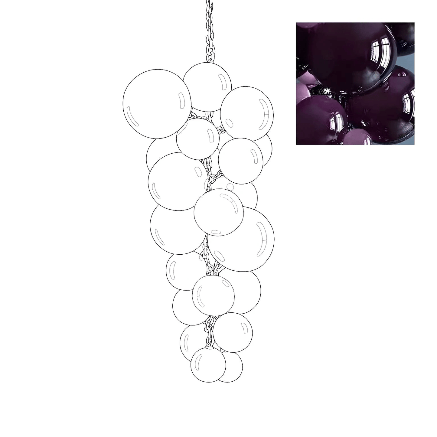 Velymo Grapetta Chandelier