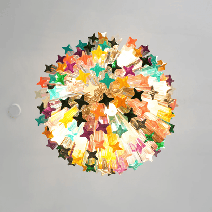Prismatic Murano Colorful Chandelier