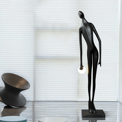 Noir Muse Sculpture Floor Lamp