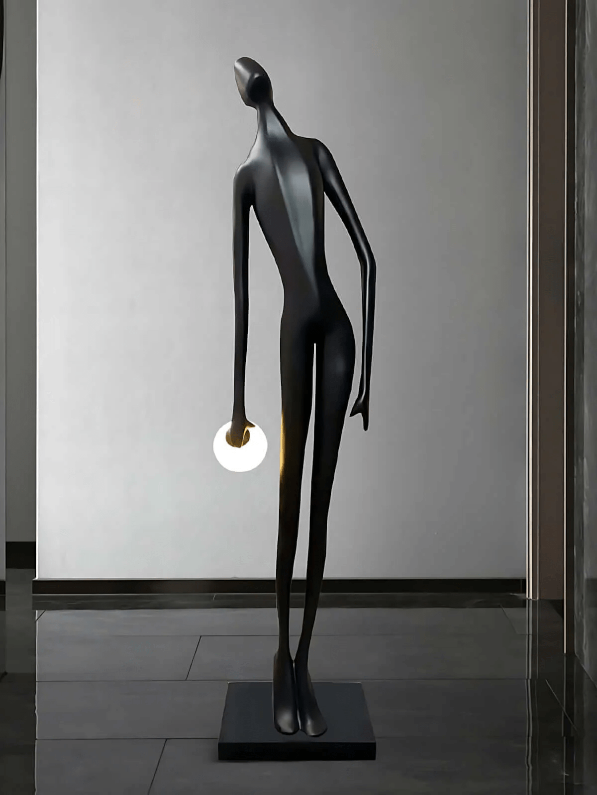 Noir Muse Sculpture Floor Lamp