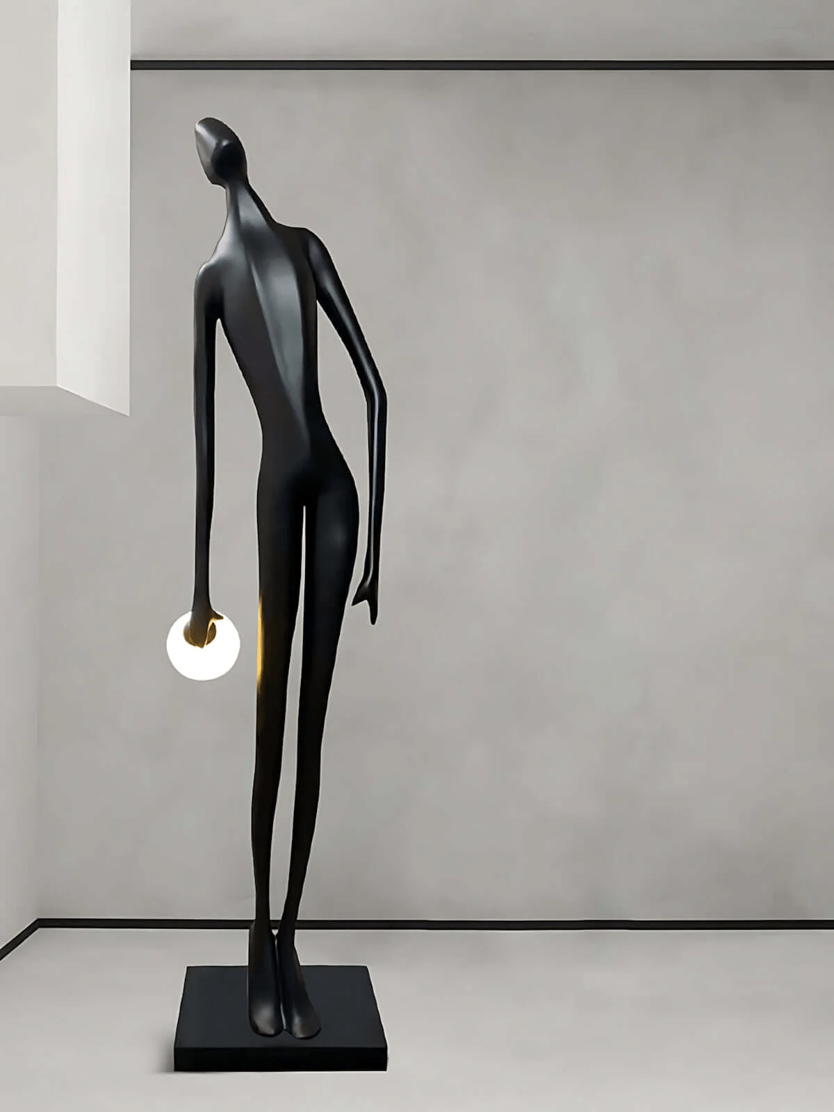 Noir Muse Sculpture Floor Lamp