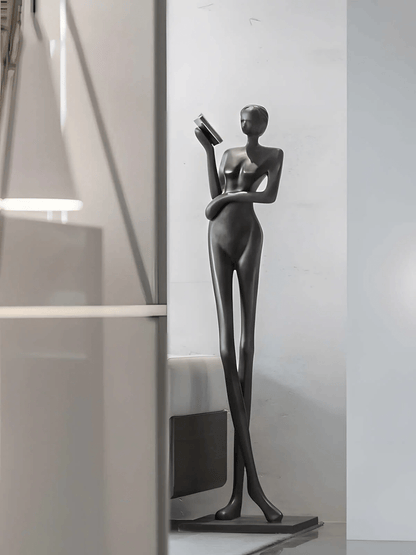 Graceful Reader Sculpture Ornaments