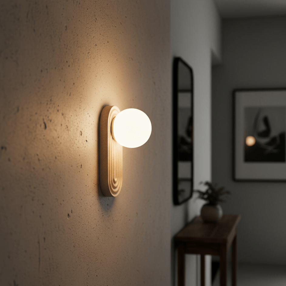 Arco Travertine Wall Light