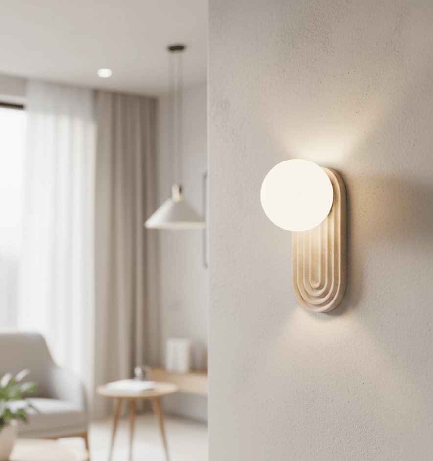 Arco Travertine Wall Light