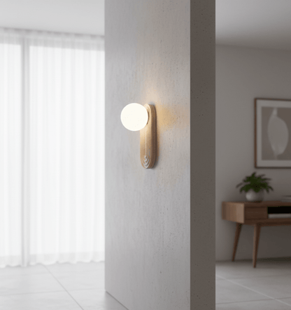 Arco Travertine Wall Light