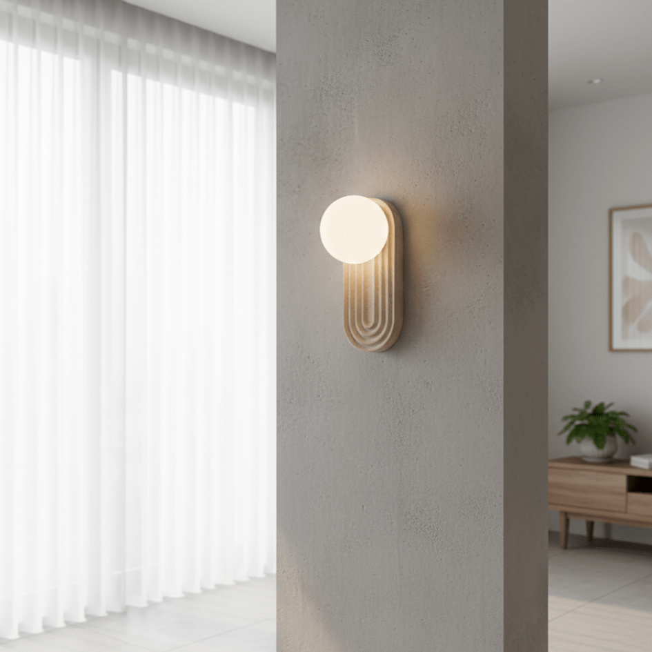 Arco Travertine Wall Light