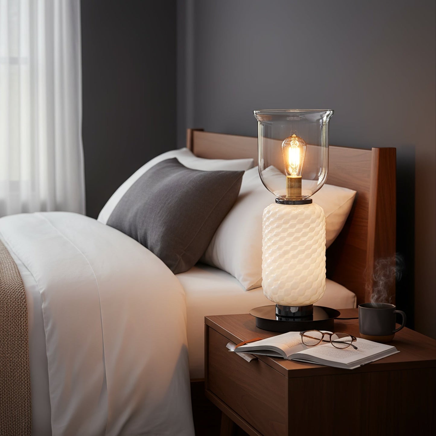 Textured Layered Glass table Light