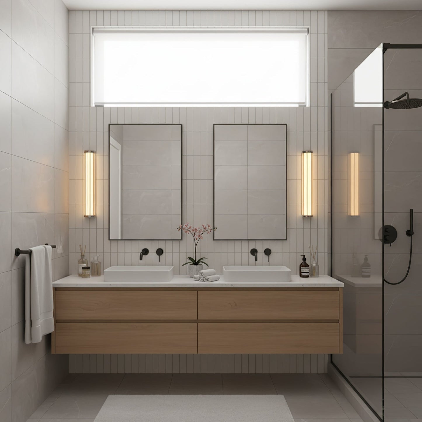 Hexagonal Glass Wall Lamp