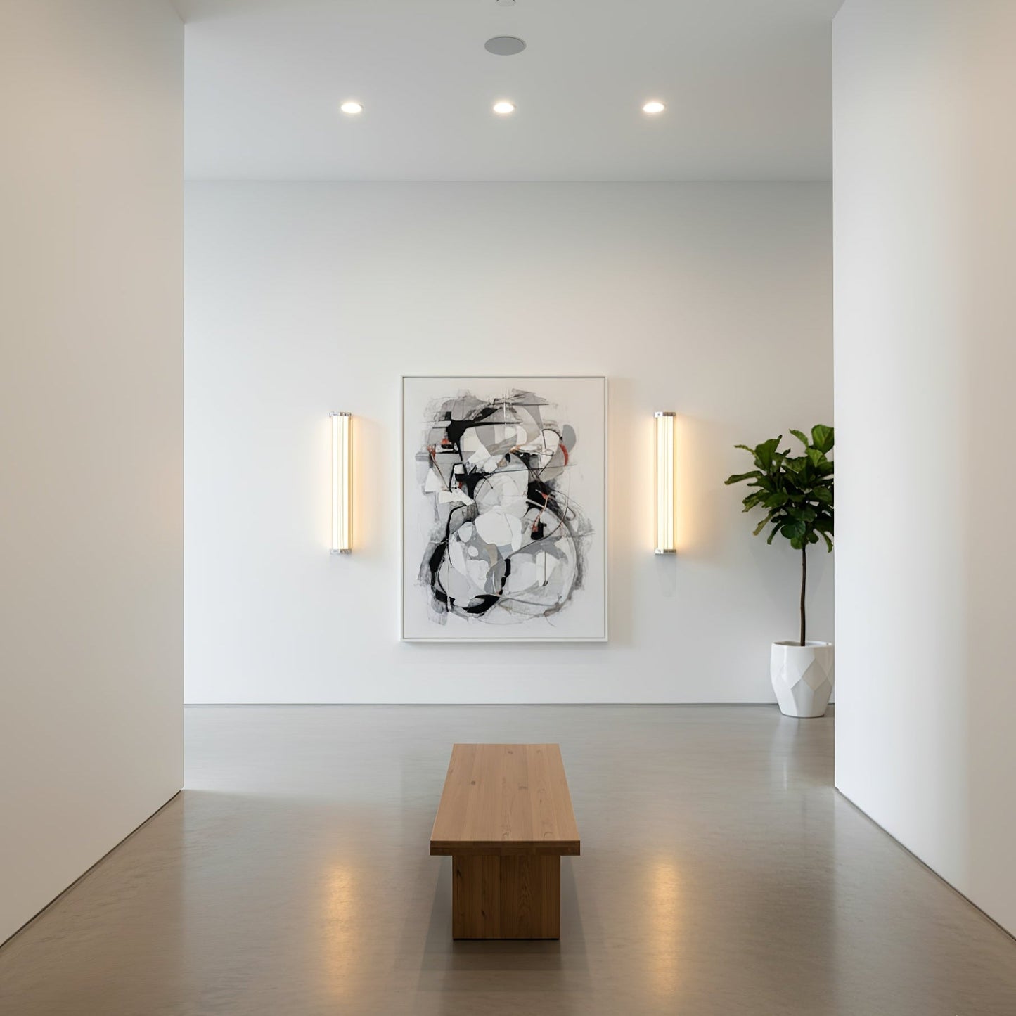 Hexagonal Glass Wall Lamp