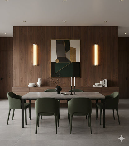 Hexagonal Glass Wall Lamp