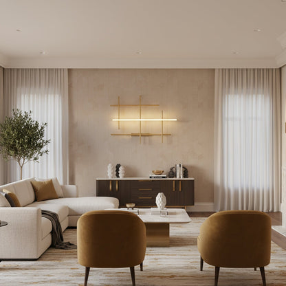 Geometric Linear Wall  Lamp