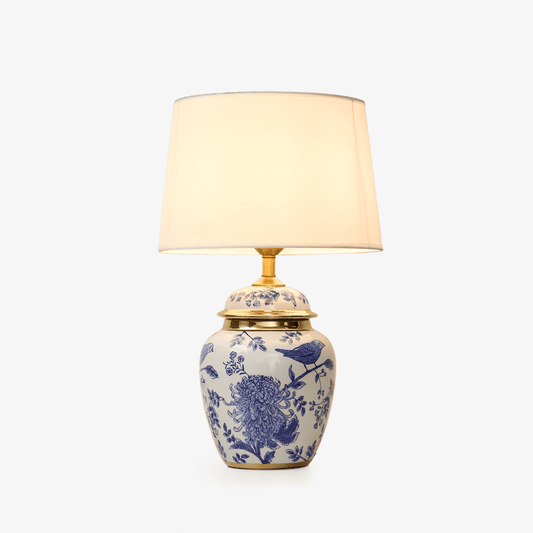 Azure Ceramic Table Lamp