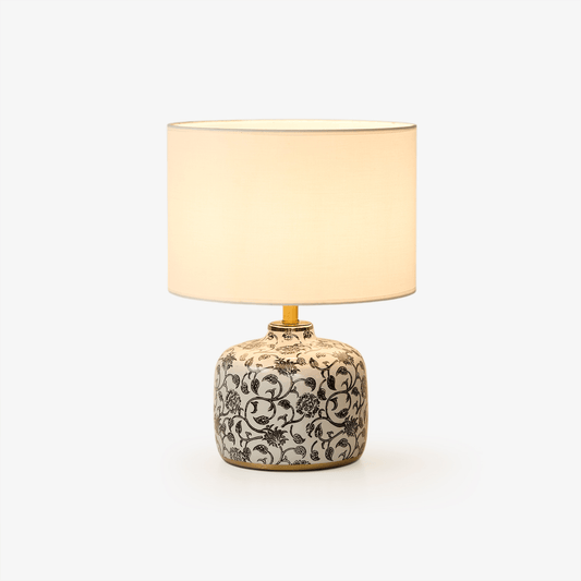 Ebony Vine Ceramic Table Lamp