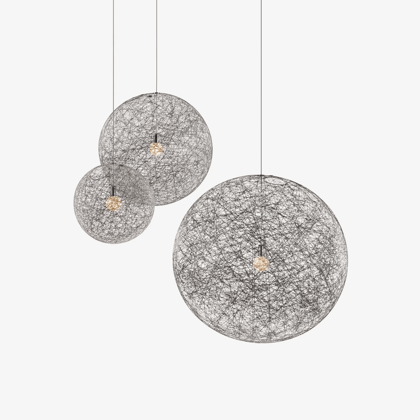 Spherical Woven Pendant Light