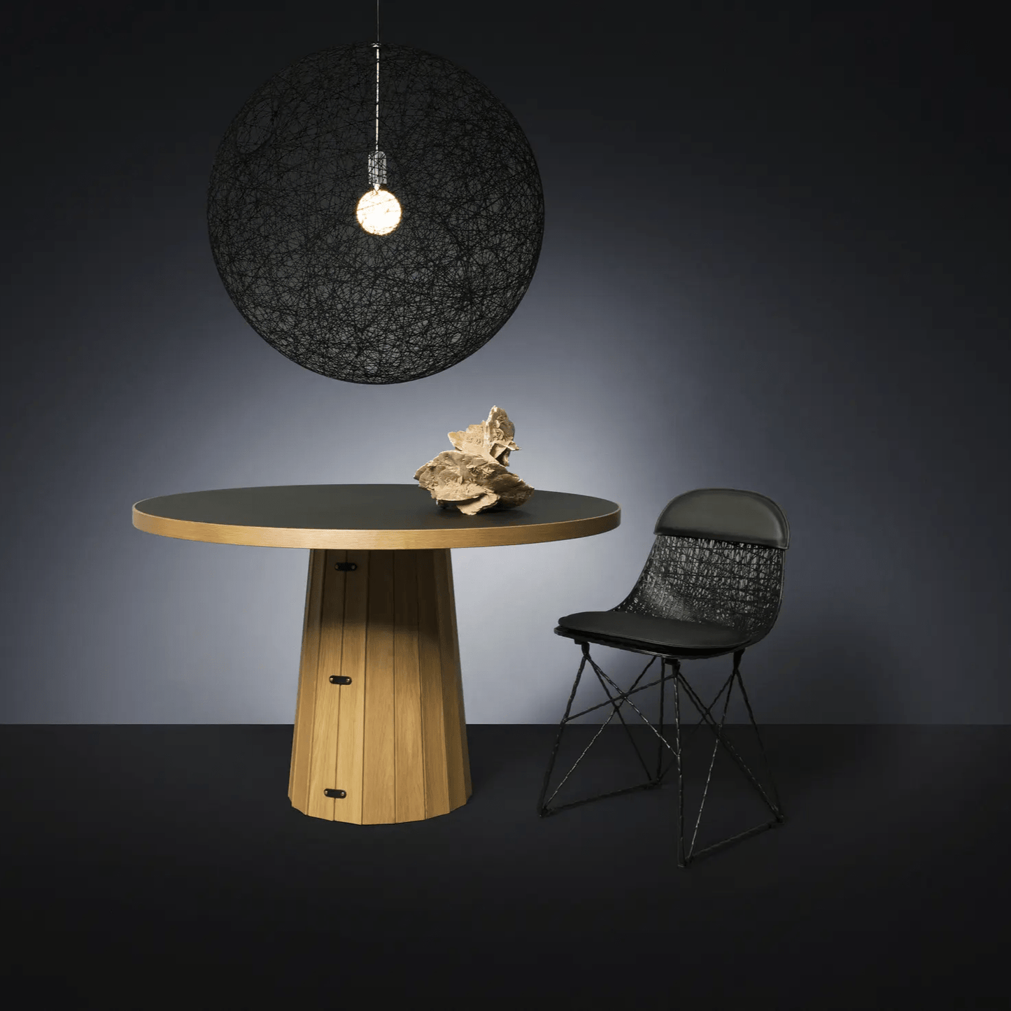 Spherical Woven Pendant Light