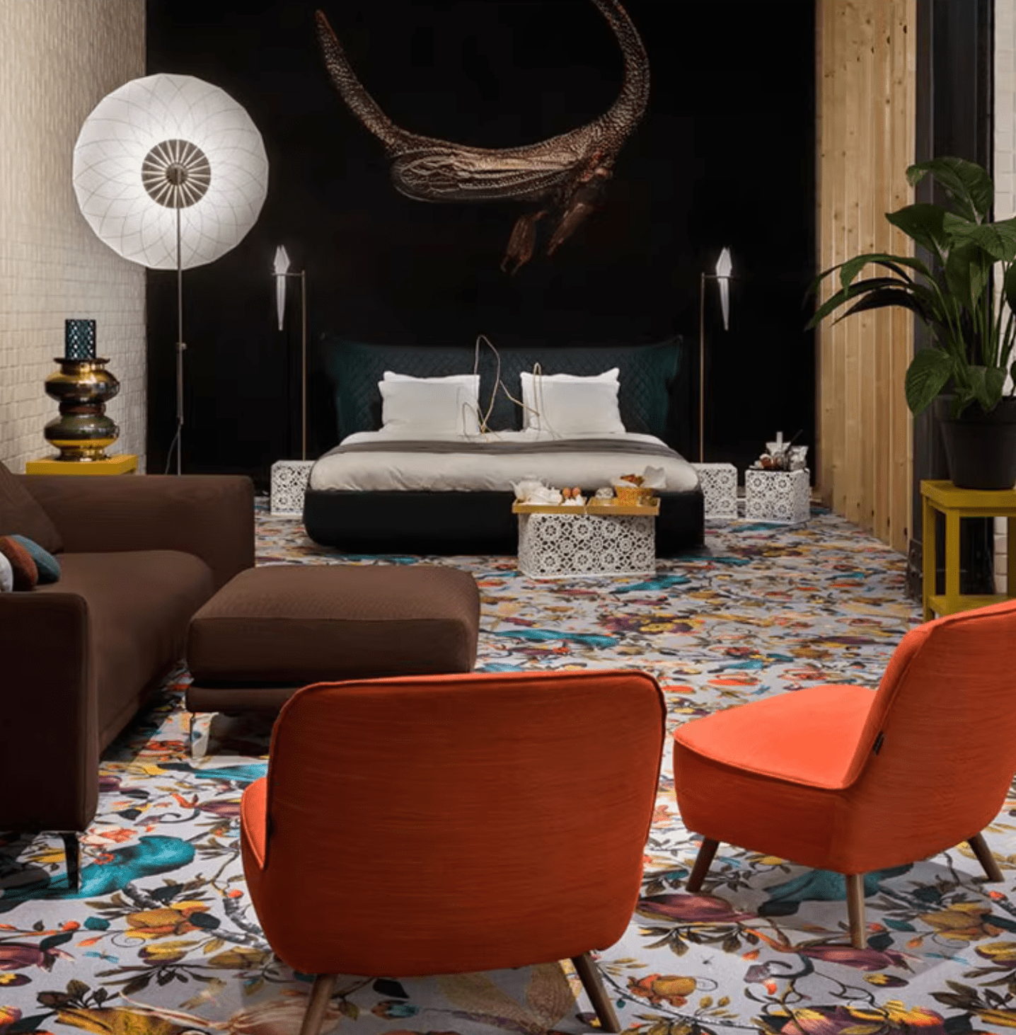 Radiant Floral Floor Lamp