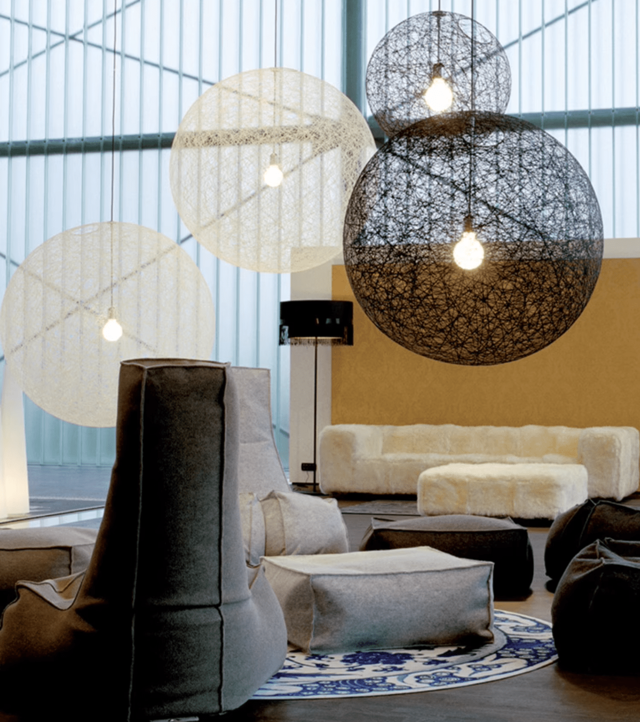 Spherical Woven Pendant Light