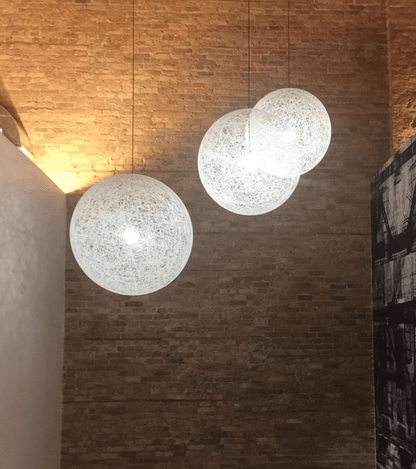 Spherical Woven Pendant Light
