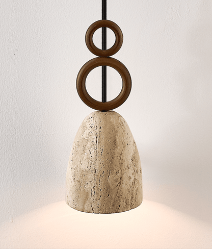 Stone Bell Rings Pendant Light