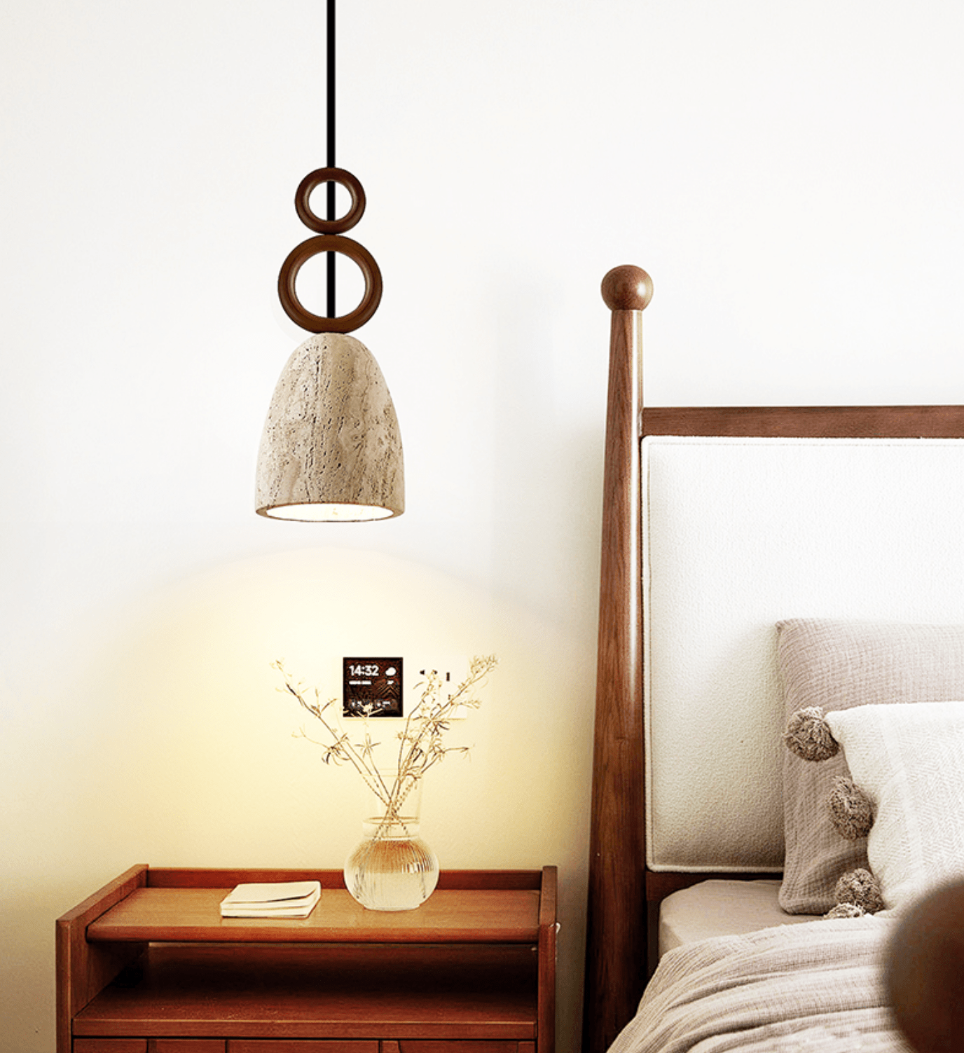Stone Bell Rings Pendant Light