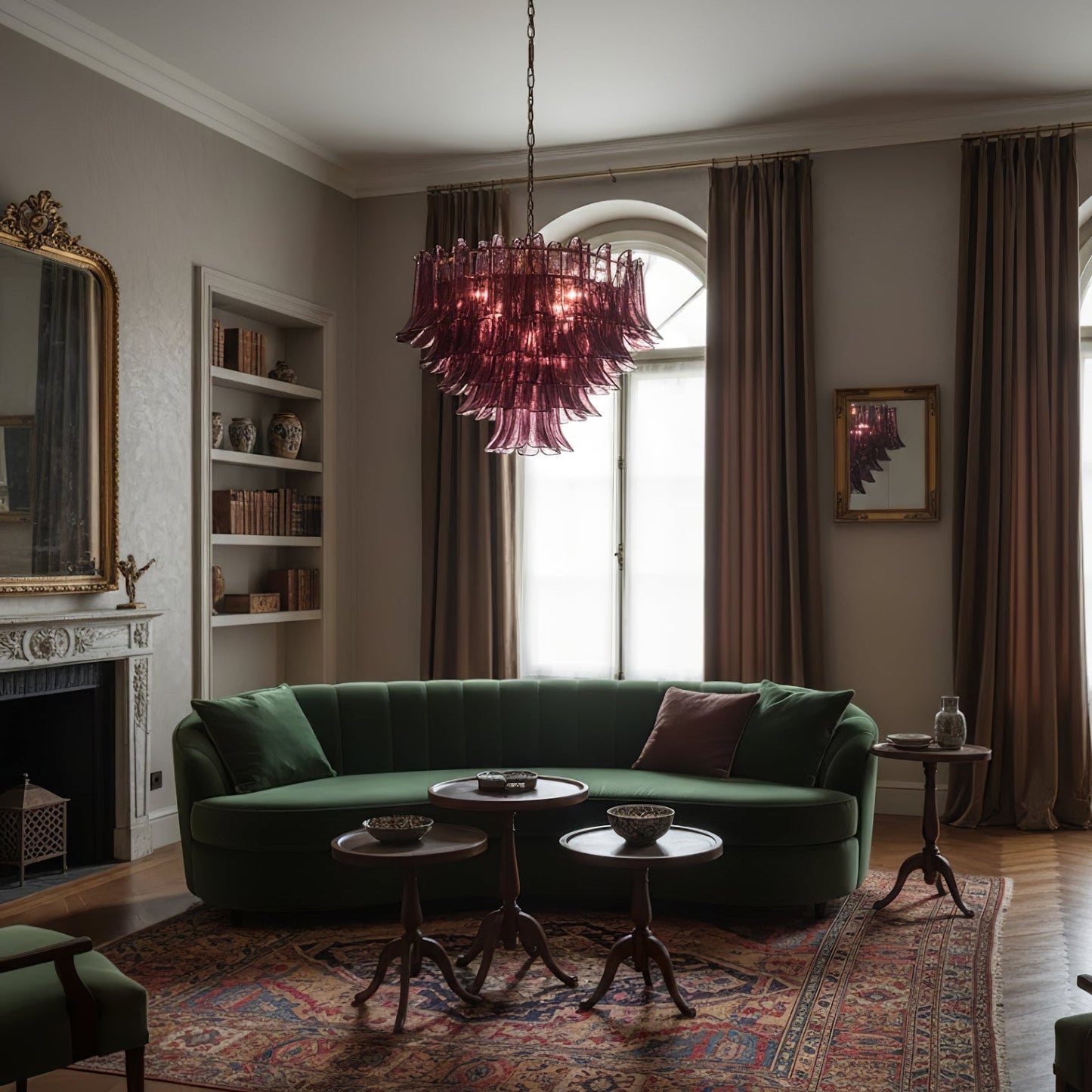 Amethyst Bloom Chandelier