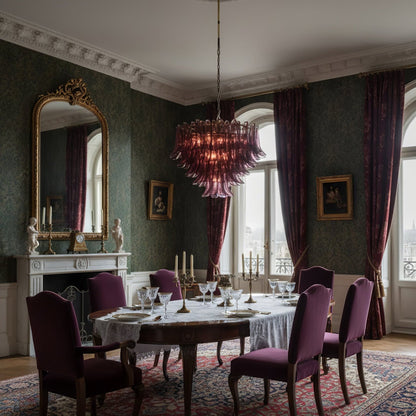 Amethyst Bloom Chandelier