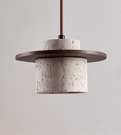 Cylindrical Stone Sconce