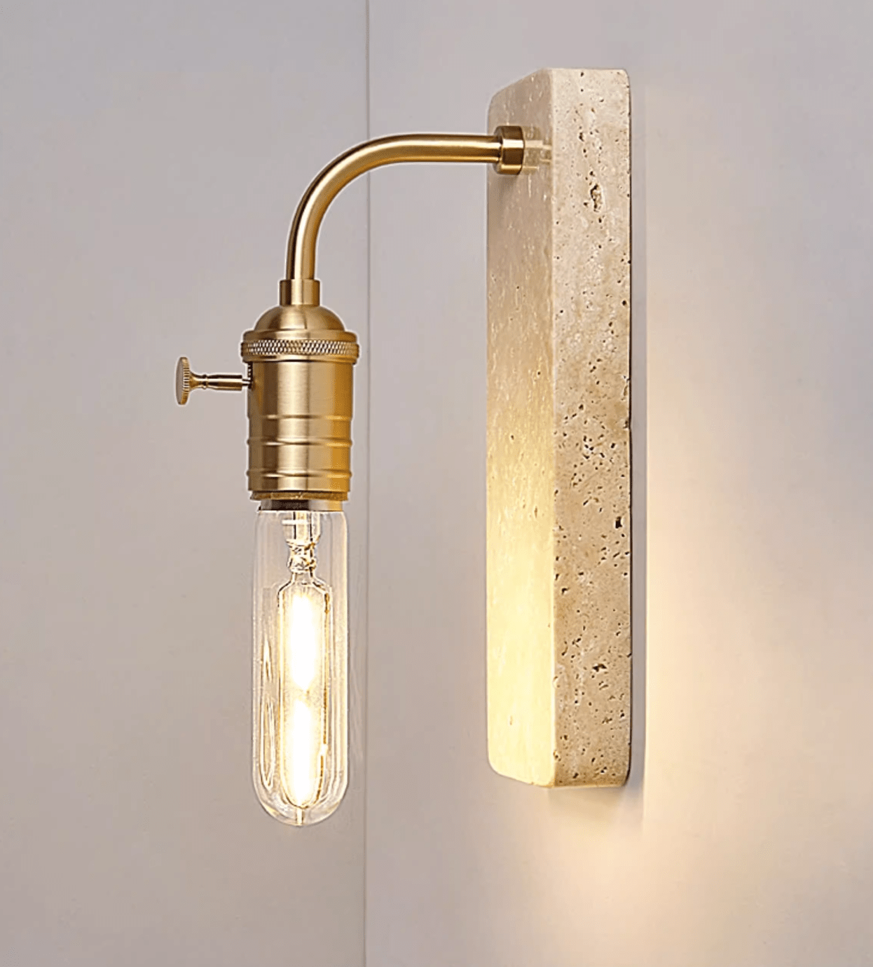 Industrial Stone Sconce