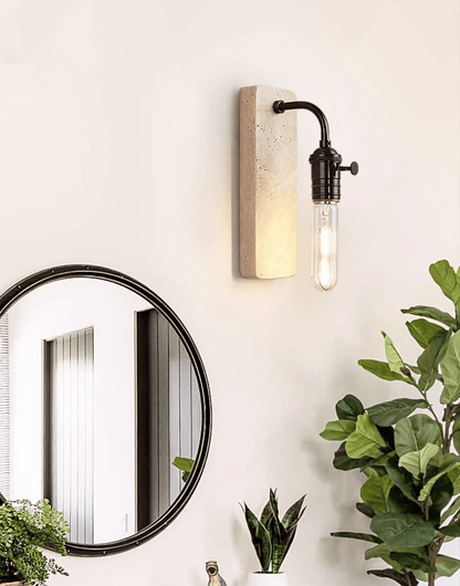 Industrial Stone Sconce