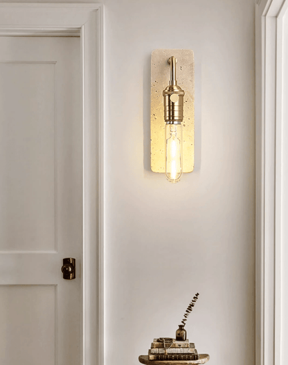 Industrial Stone Sconce