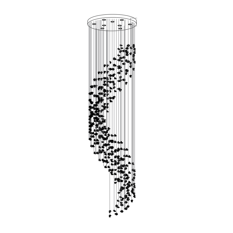 Raw Crystal Customize Chandelier