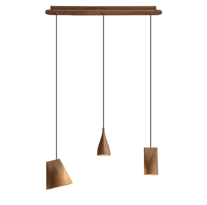 Nordic Tilted Wood Pendant Light