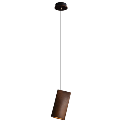 Nordic Tilted Wood Pendant Light
