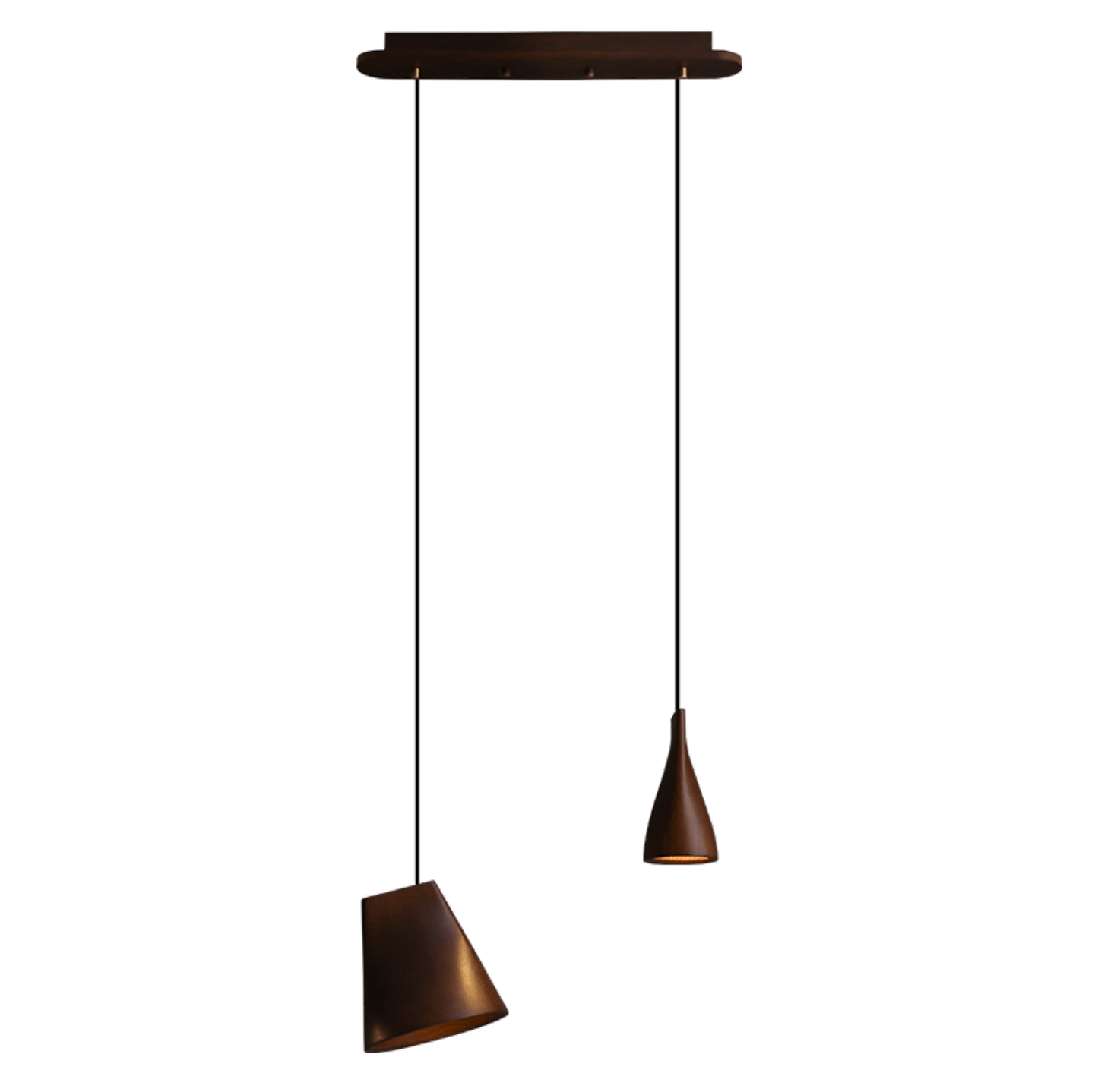 Nordic Tilted Wood Pendant Light