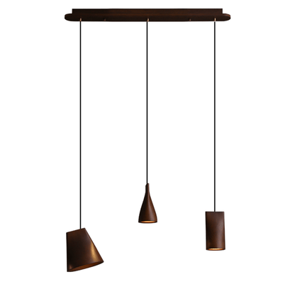 Nordic Tilted Wood Pendant Light