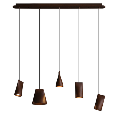 Nordic Tilted Wood Pendant Light