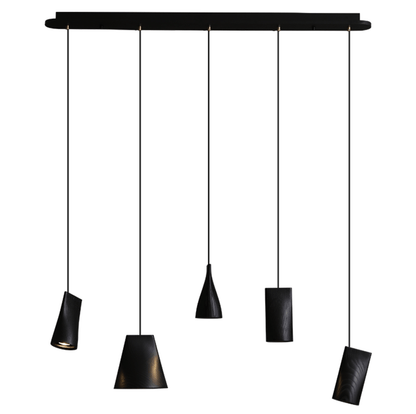 Nordic Tilted Wood Pendant Light
