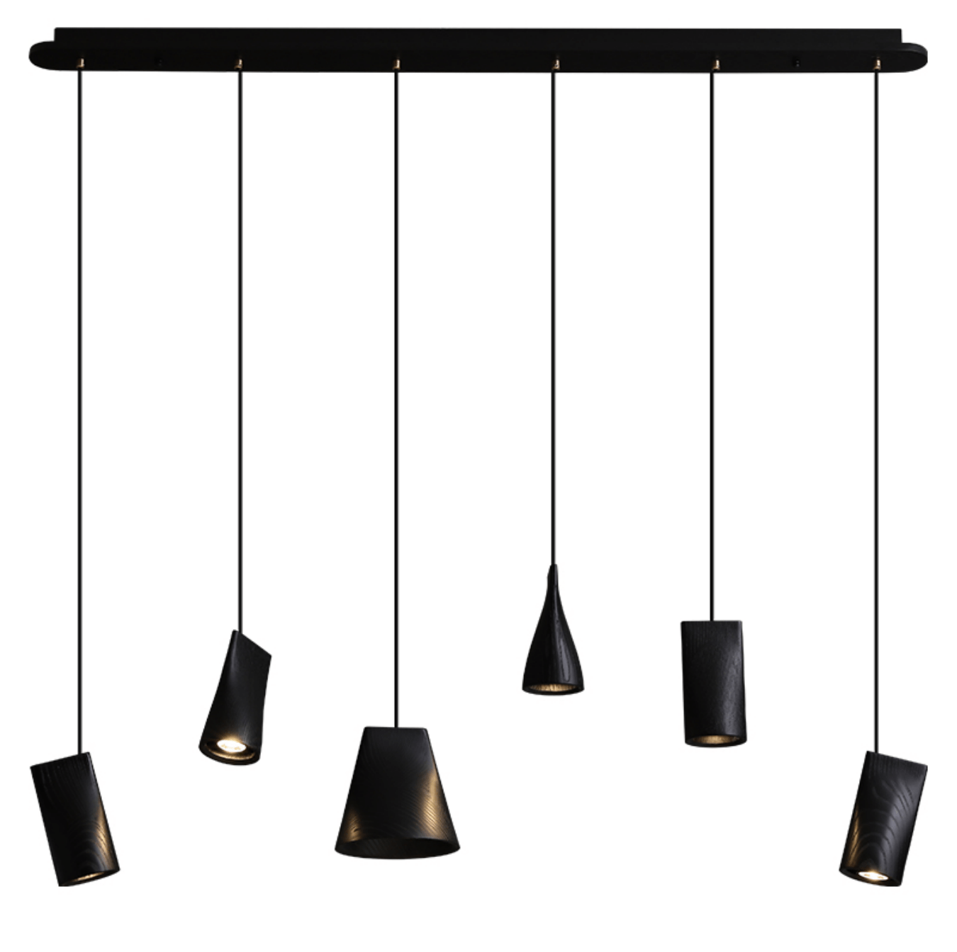 Nordic Tilted Wood Pendant Light